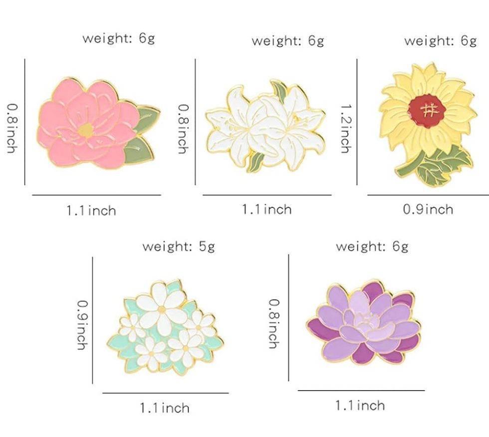 Botany Flower Pin