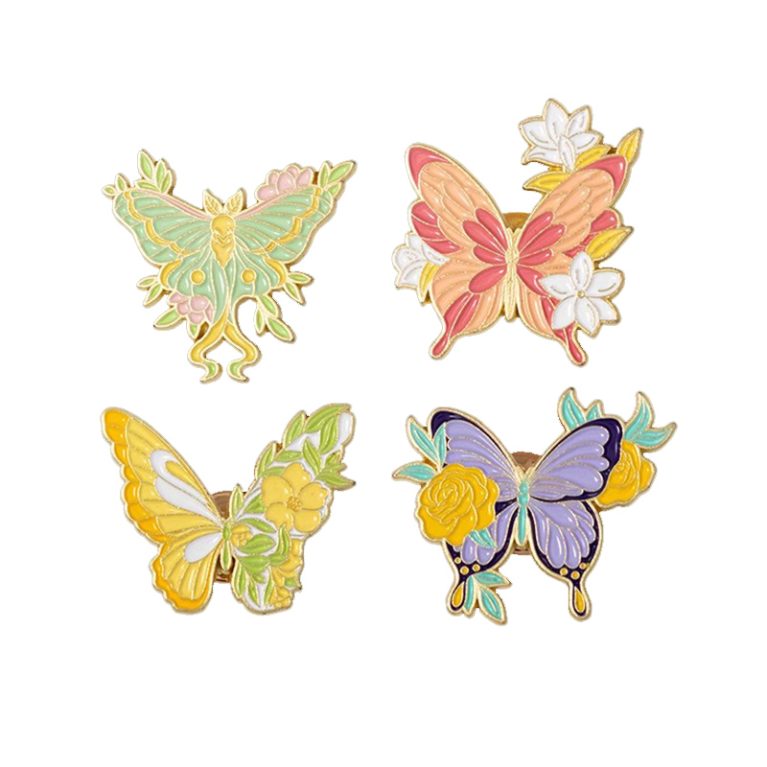 Cute Metal Butterfly Pin (5)