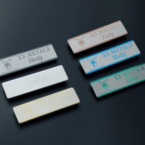 Stainless Steel Name Badge With Laser Different Name (3)