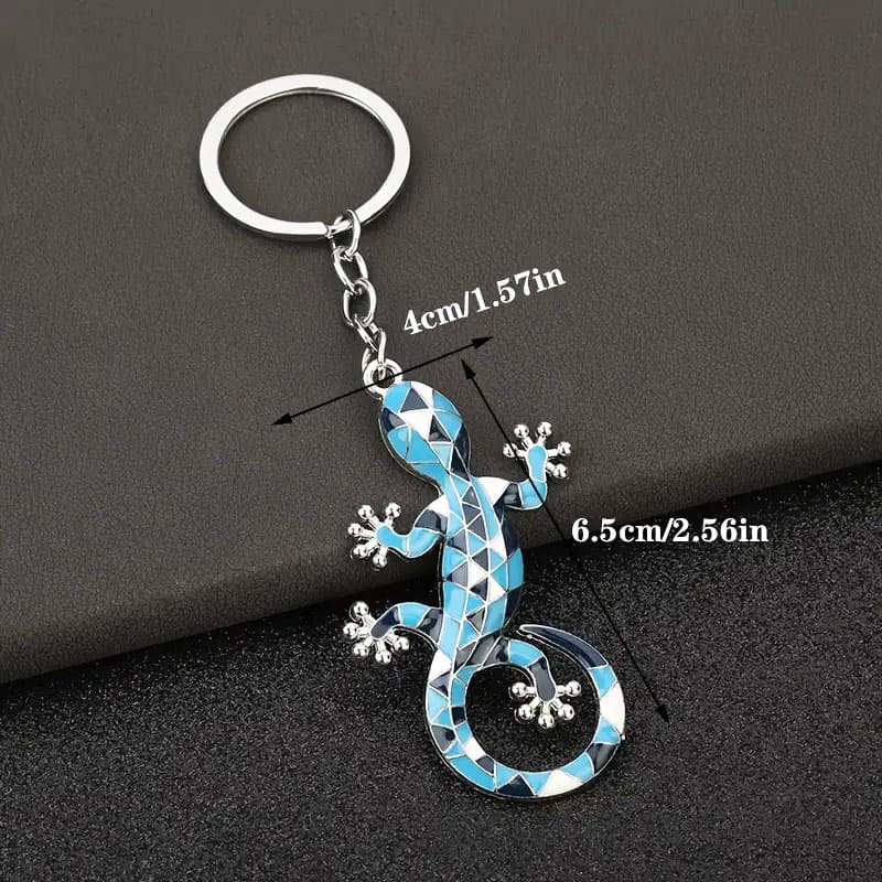 3d Color Gecko Keychain (3)