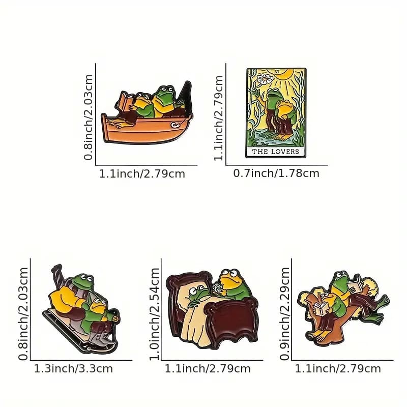 Frog And Toad Enamel Pins (1)