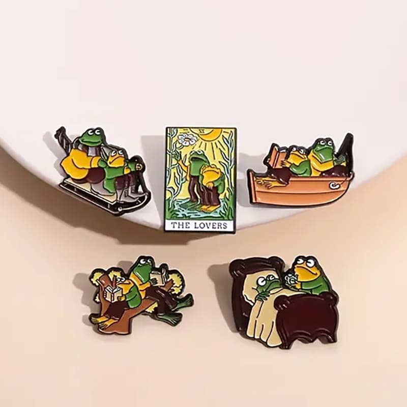 Frog And Toad Enamel Pins (2)