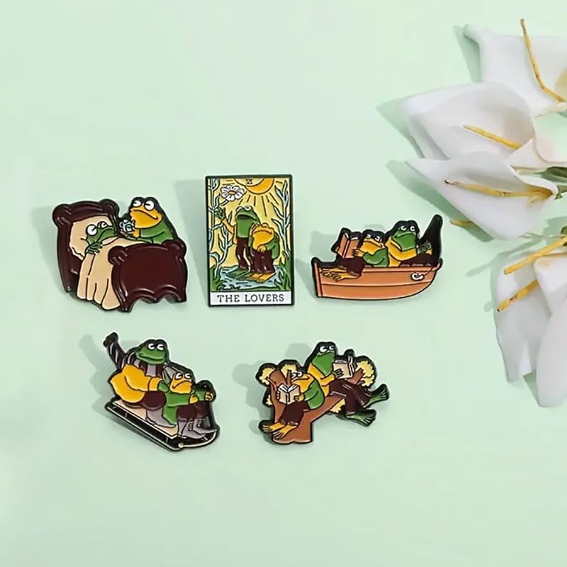 Frog And Toad Enamel Pins (3)