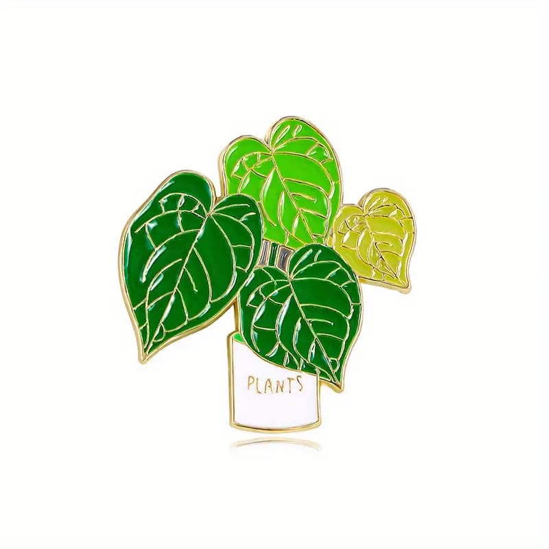 Plant Pot Enamel Lapel Pin (5)