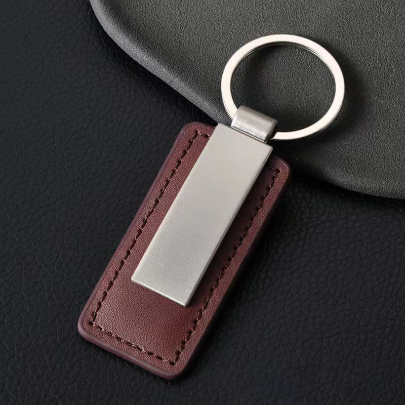 Brown Leather Keyring