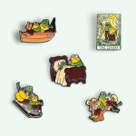 Frog and Toad Enamel Pins Cute Aniaml Brooches Frog Soft Enamel Pin Set