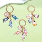 Personal Cat Keychain - UV Printed Zinc Alloy Keyrings with Adorable Cat Designs