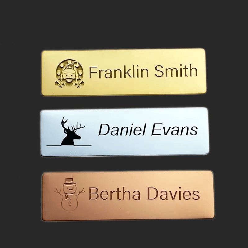 Stainless Steel Name Badge